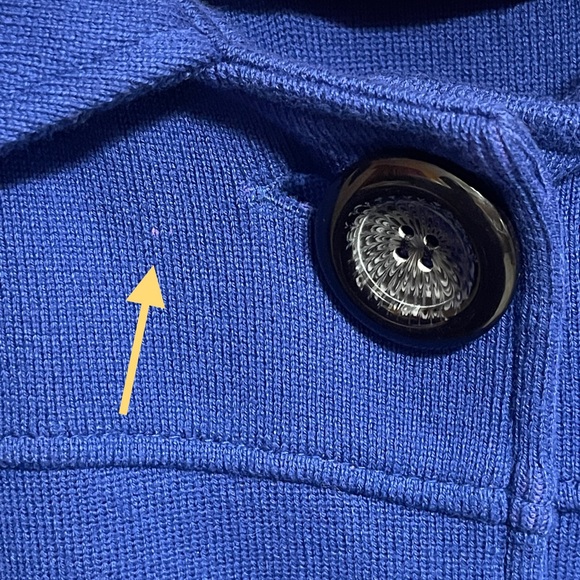 525 America Knit Blue Jacket Size M - Picture 10 of 10